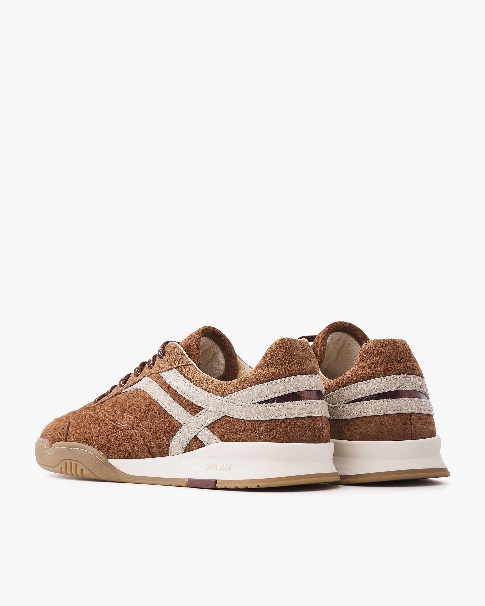 VIA VAI Kris Dante cognac sneakers dames – achteraanzicht met hieldetail