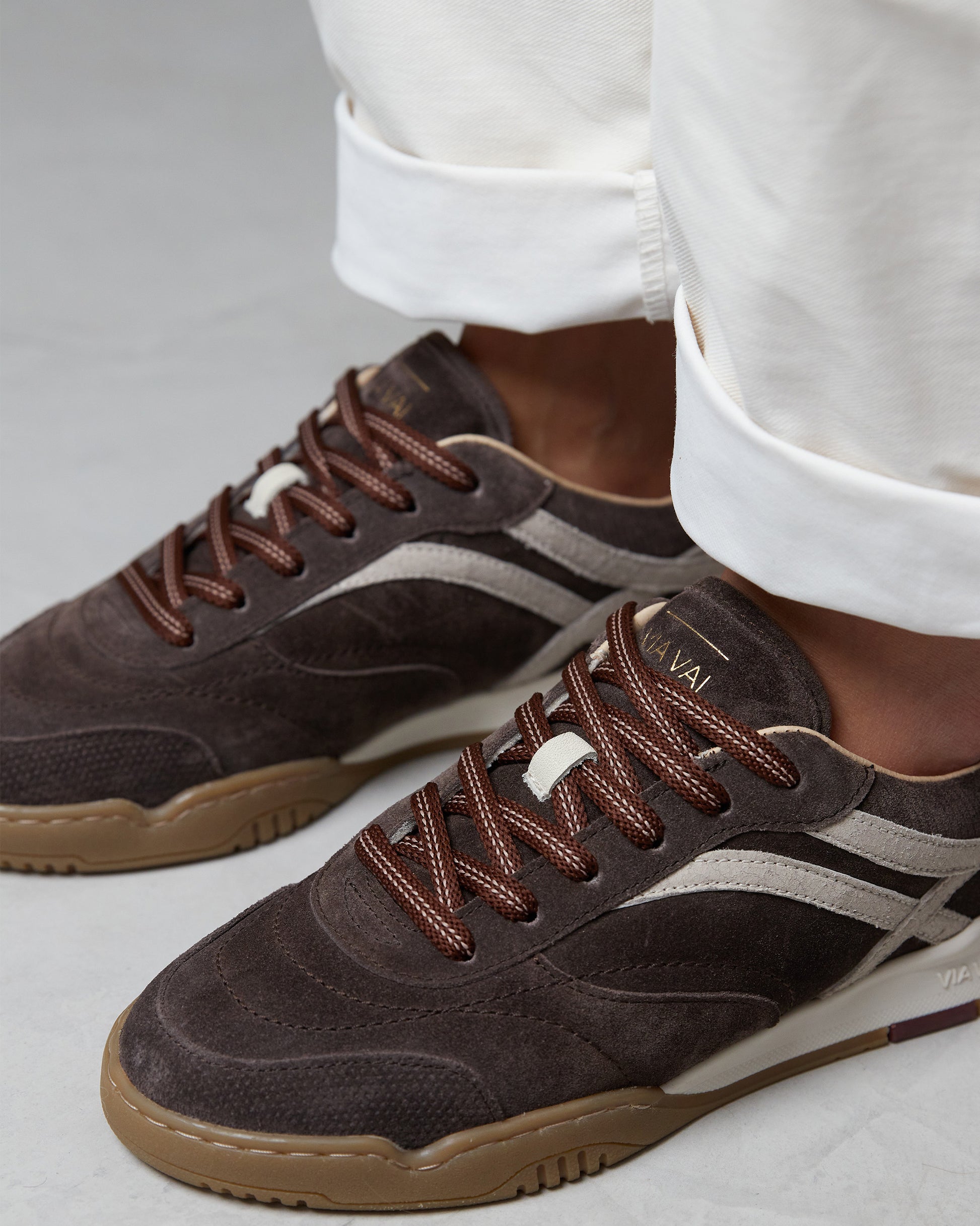 VIA VAI Kris Dante bruine sneakers dames