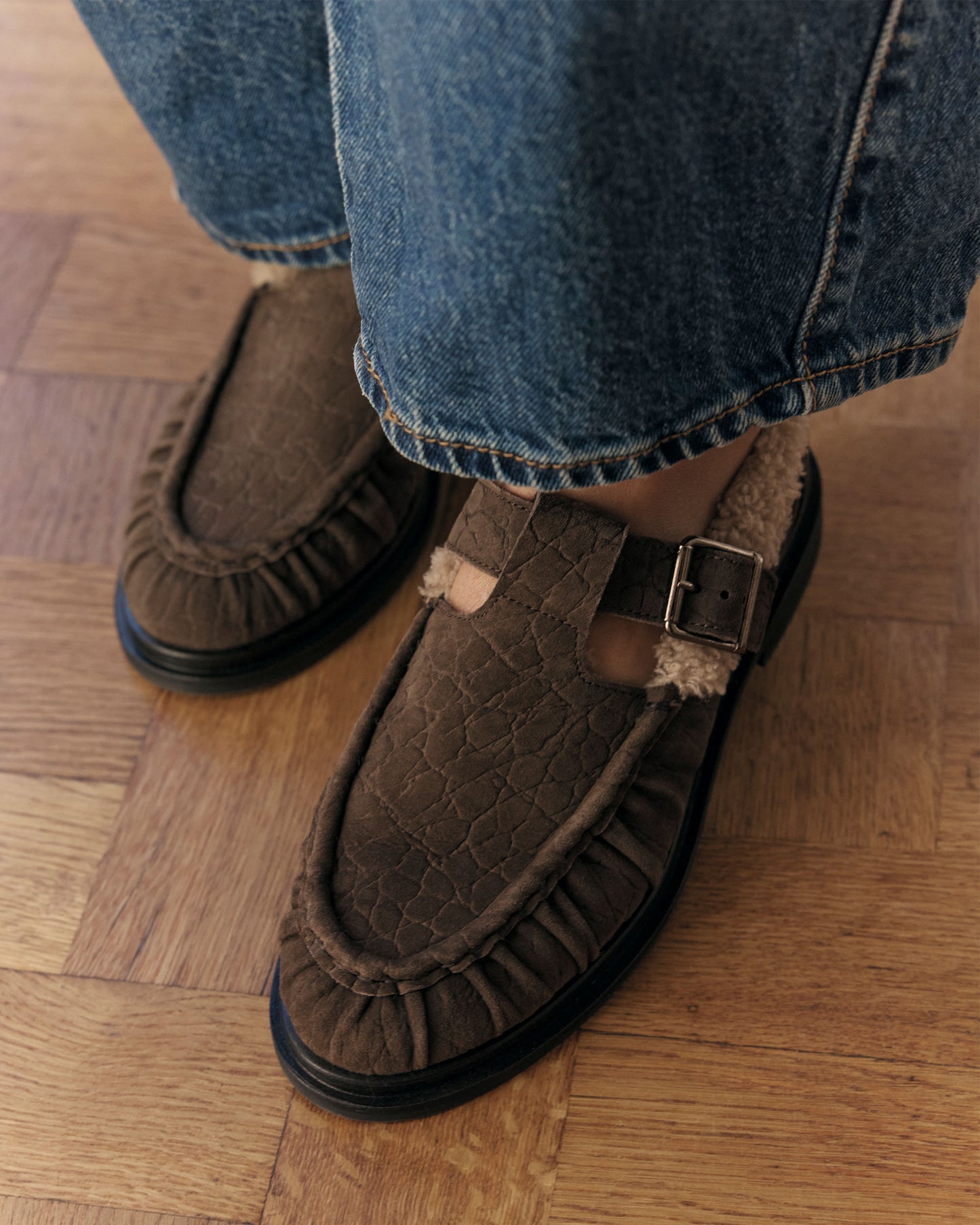 VIA VAI Fae Remi bruine loafers dames
