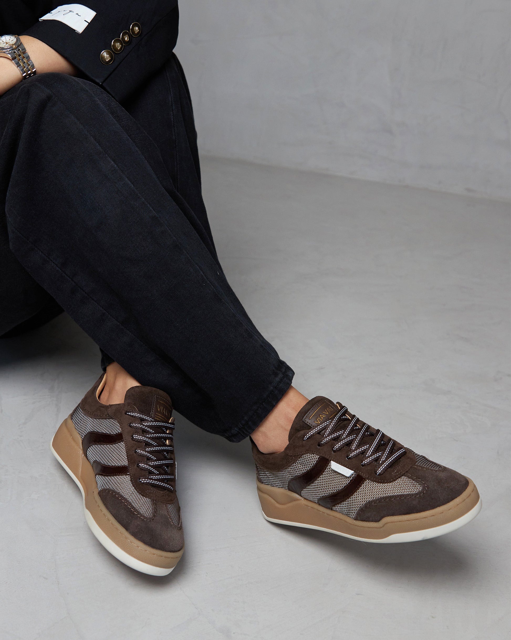 VIA VAI Sam Naomi bruine sneakers dames