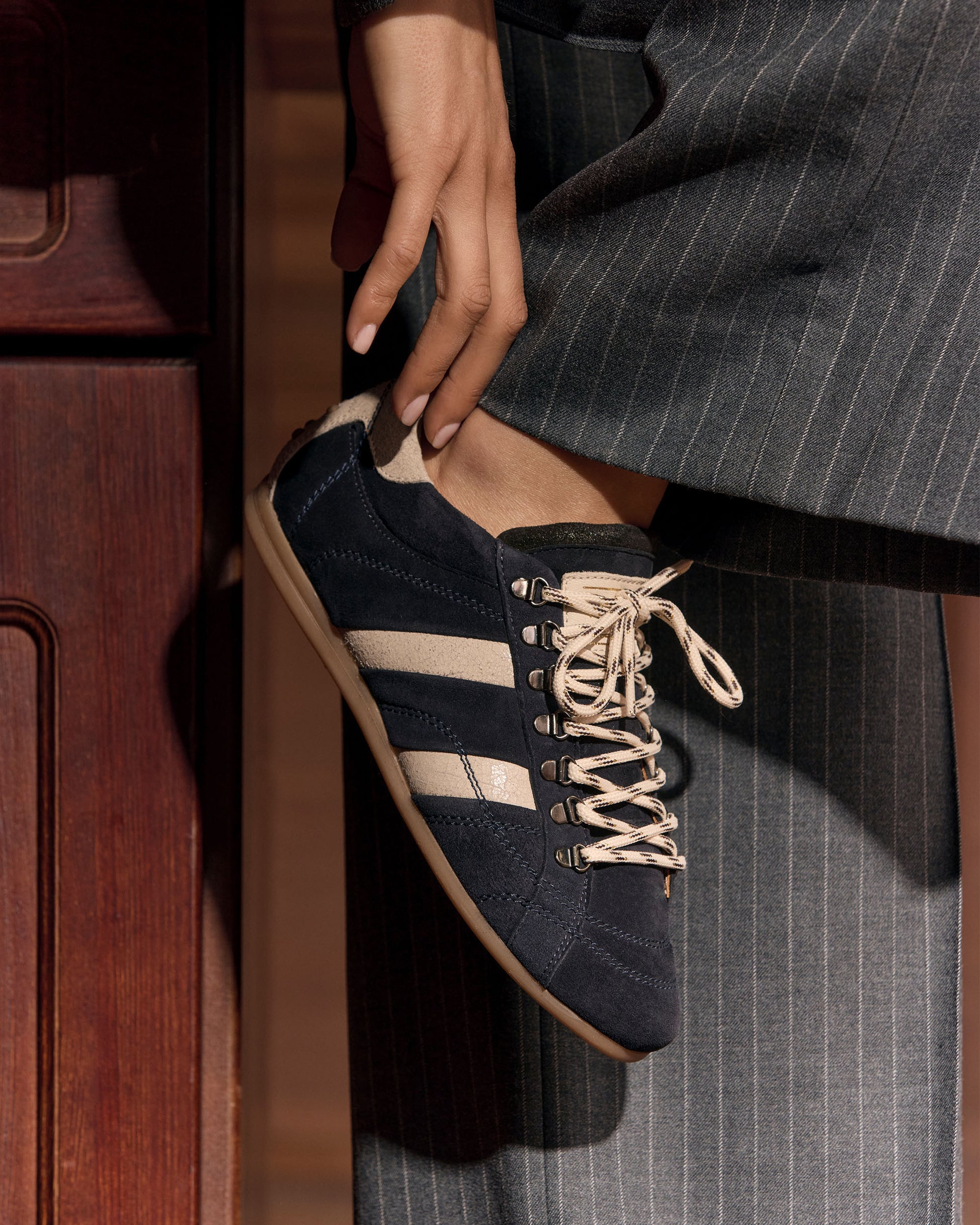 VIA VAI June Jackie blauwe sneakers dames