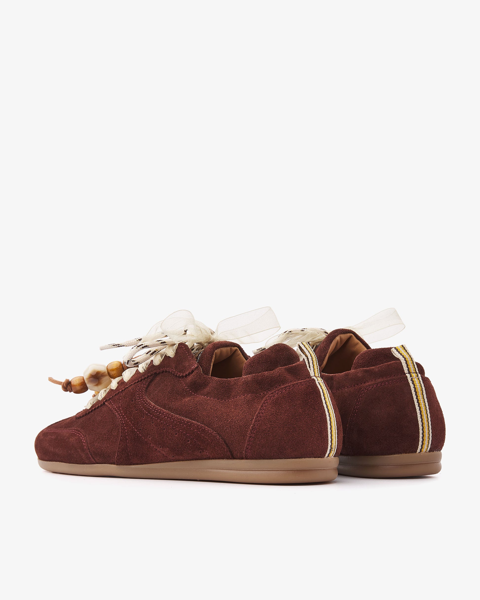 VIA VAI June Haven bordeauxrode sneakers dames – achteraanzicht met hieldetail