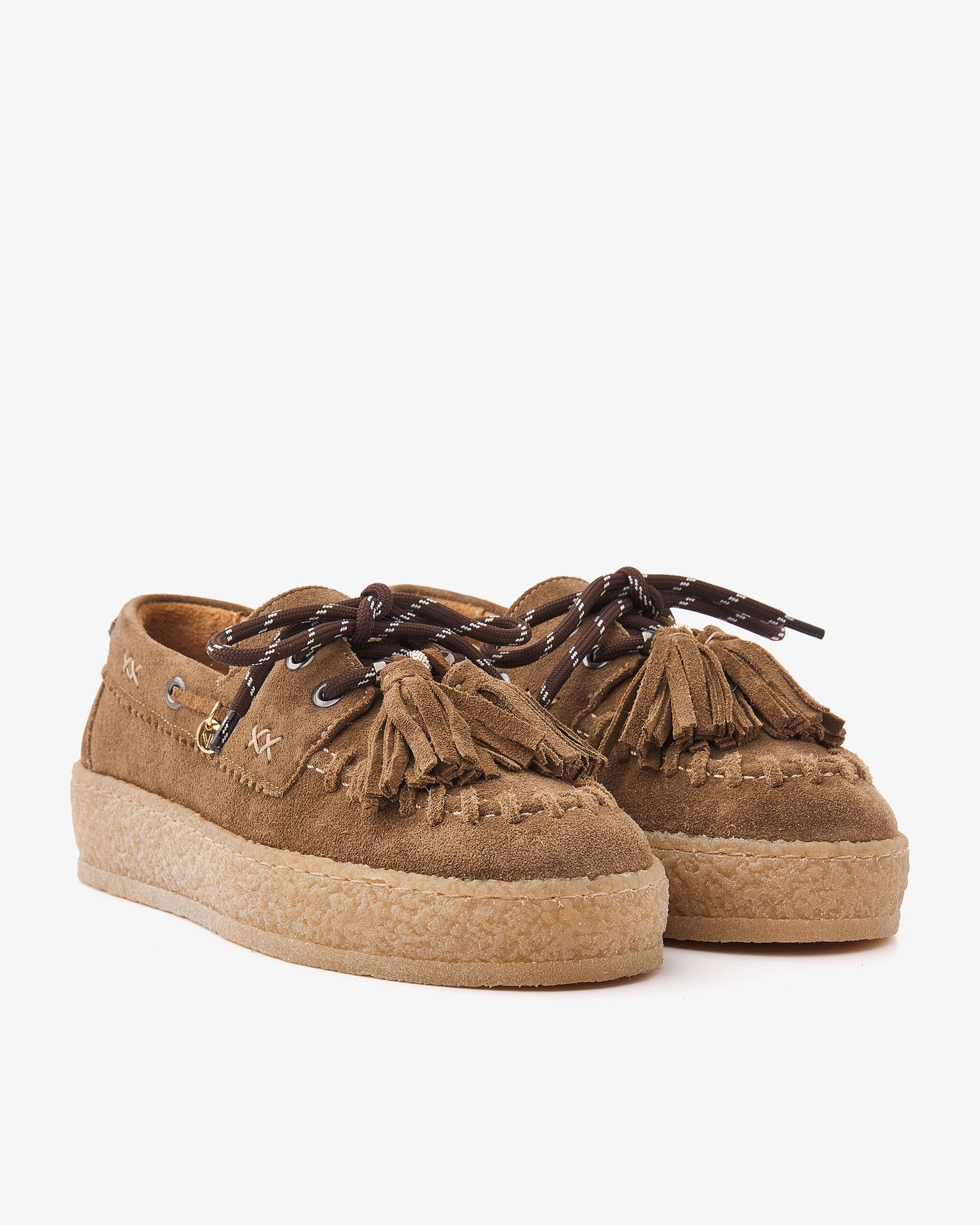VIA VAI Rox Romee platform loafers dames – vooraanzicht met ronde neus