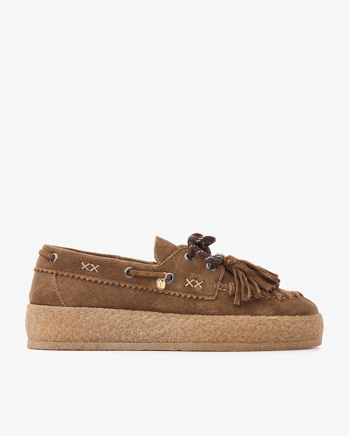 VIA VAI Rox Romee platform loafers dames – zijaanzicht met stiksels