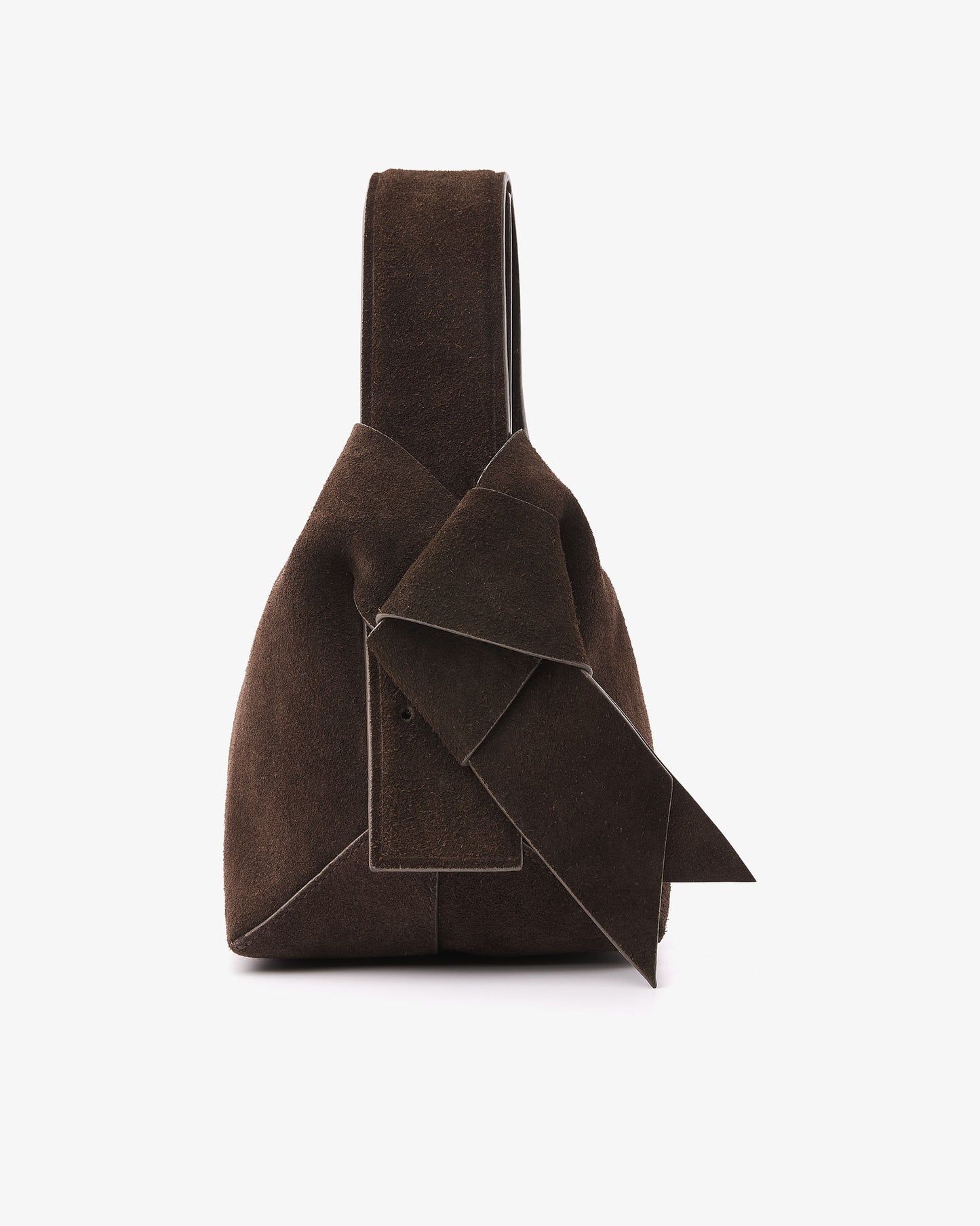 VIA VAI Nodo Fabi bruine crossbodytas – bovenaanzicht met logodetail