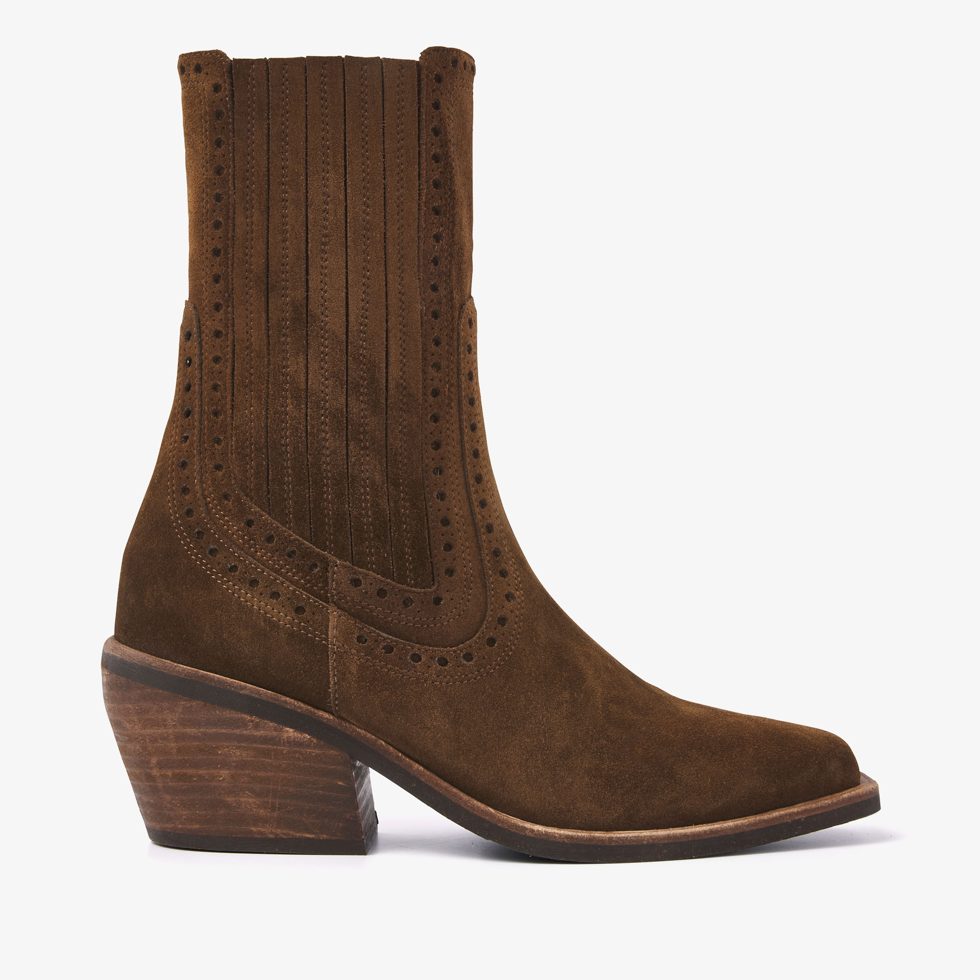 VIA VAI Eveline Cass brown ankle boots dames - Suede