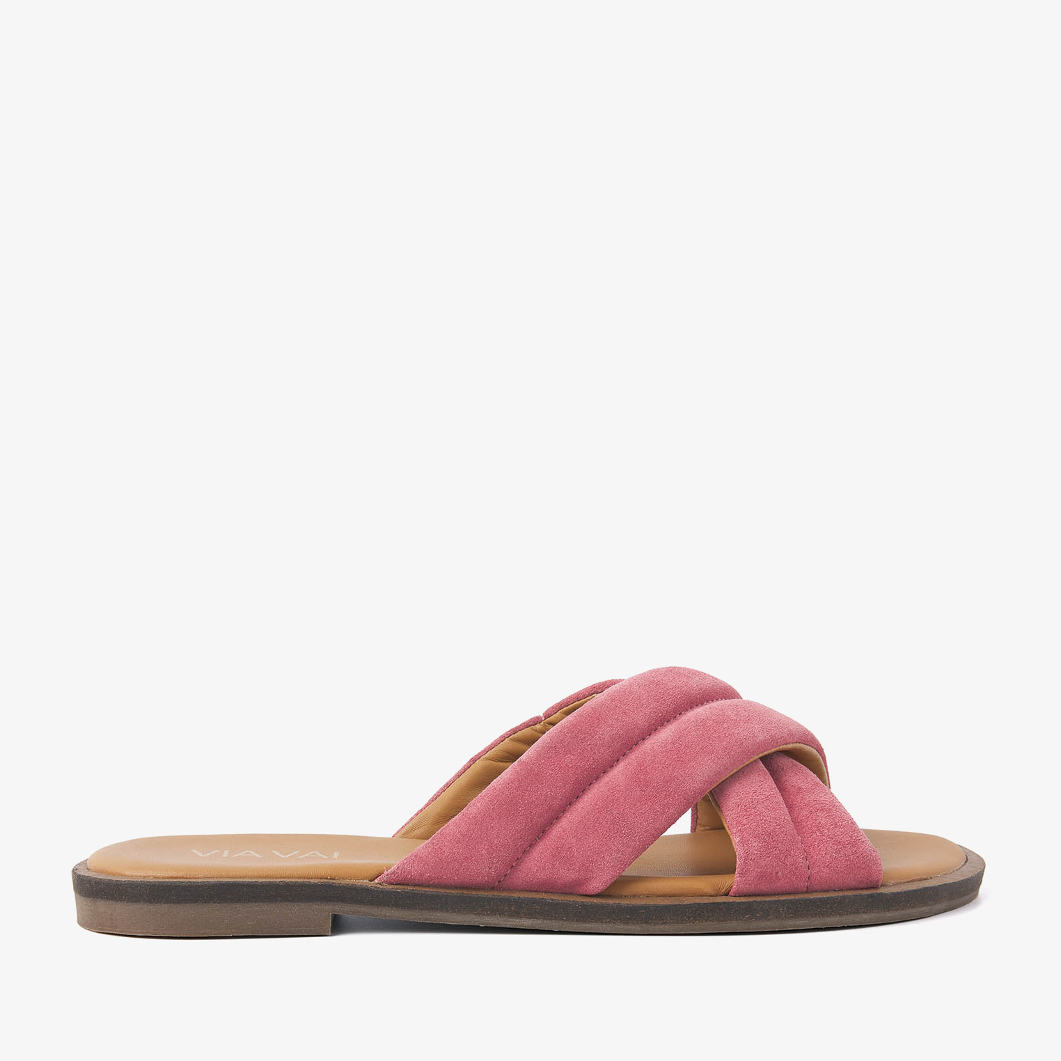 VIA VAI Harita Liv roze slippers dames - Suede