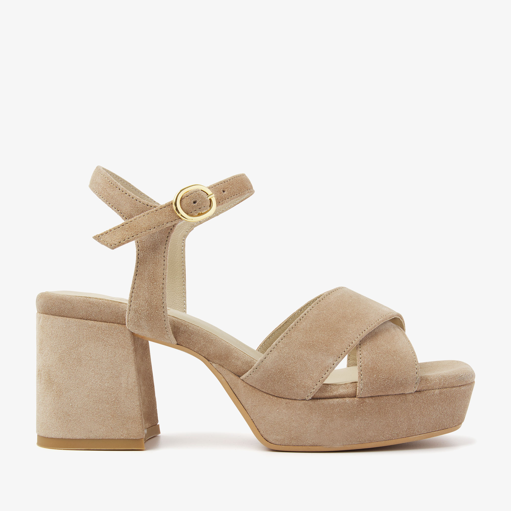 Universiteit bijstand schaduw Cassia Six | VIA VAI beige sandalen | VIA VAI