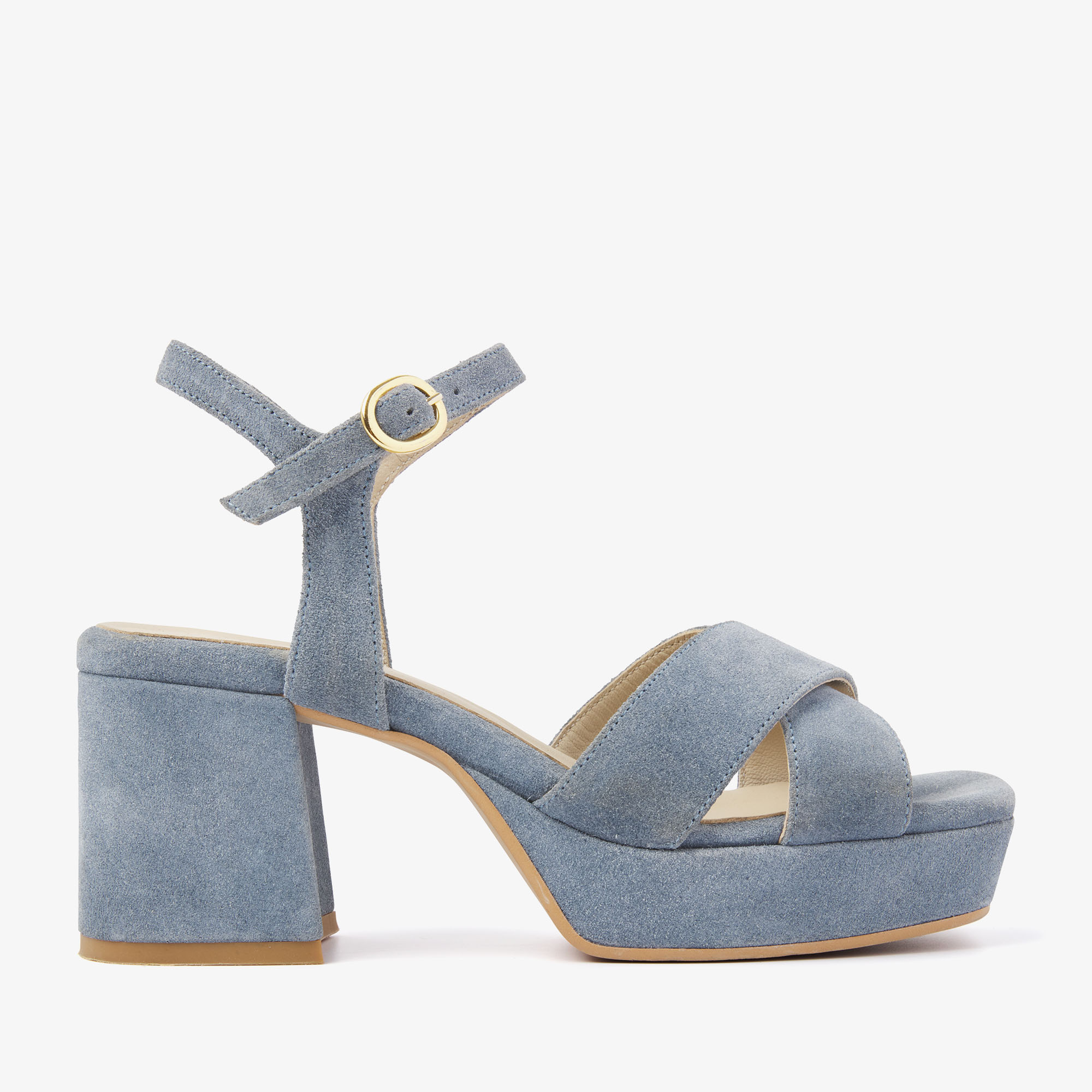 VIA VAI Cassia Six blue sandals dames - Suede