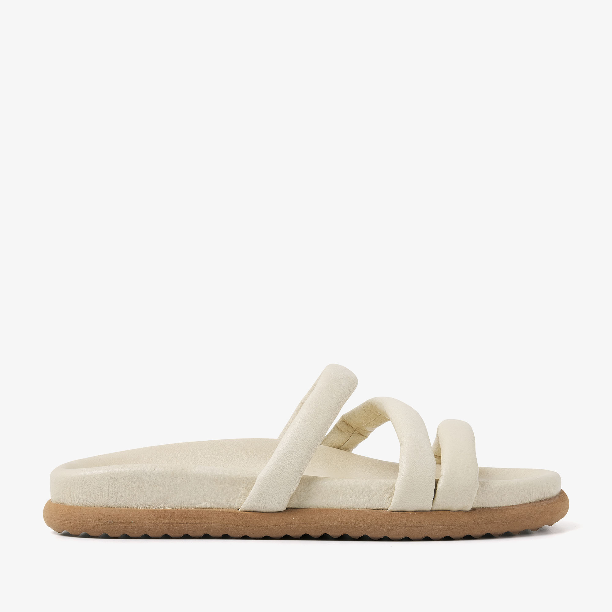 VIA VAI Candy Pop beige slippers dames - Leather