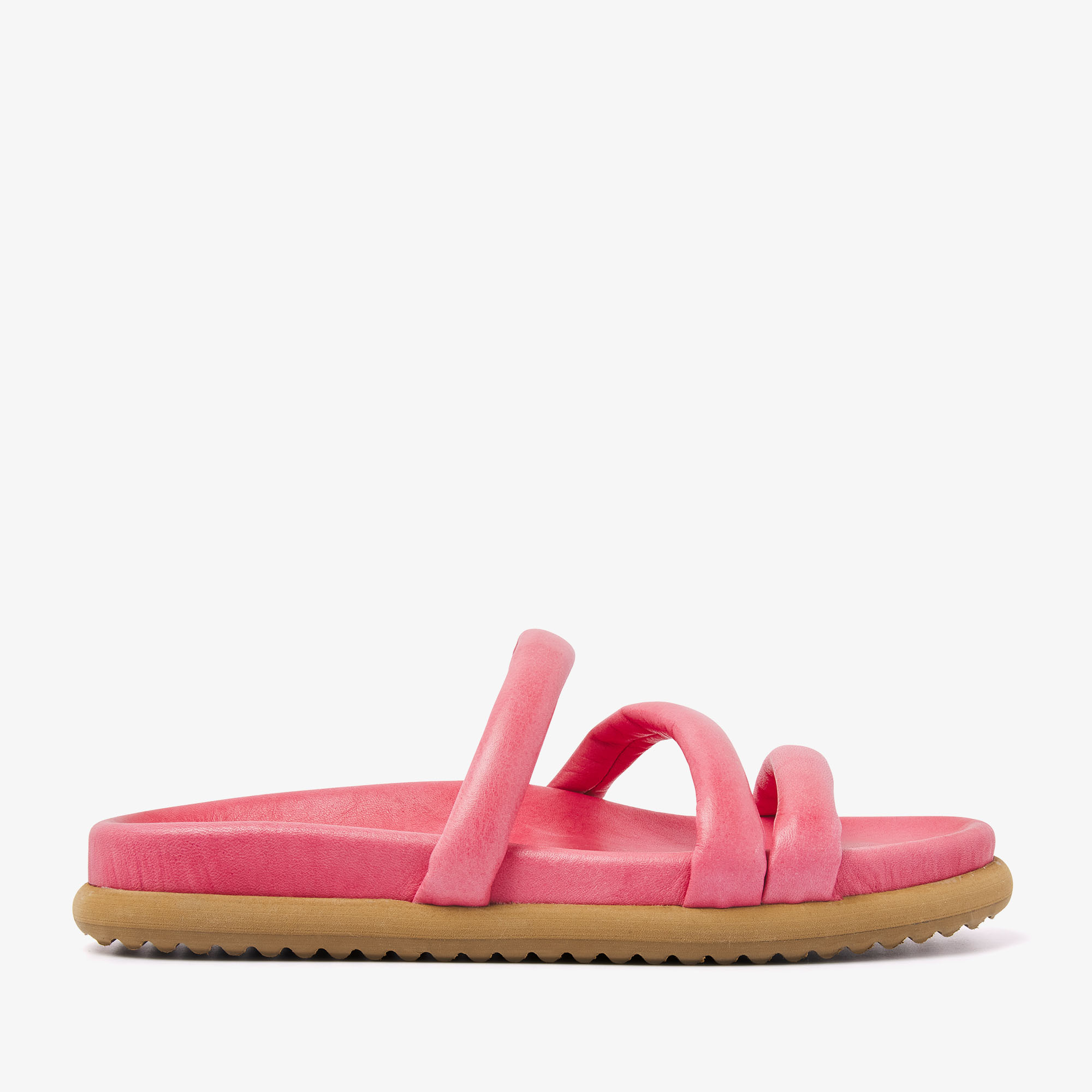 VIA VAI Candy Pop lyserøde slippers dames - Leather