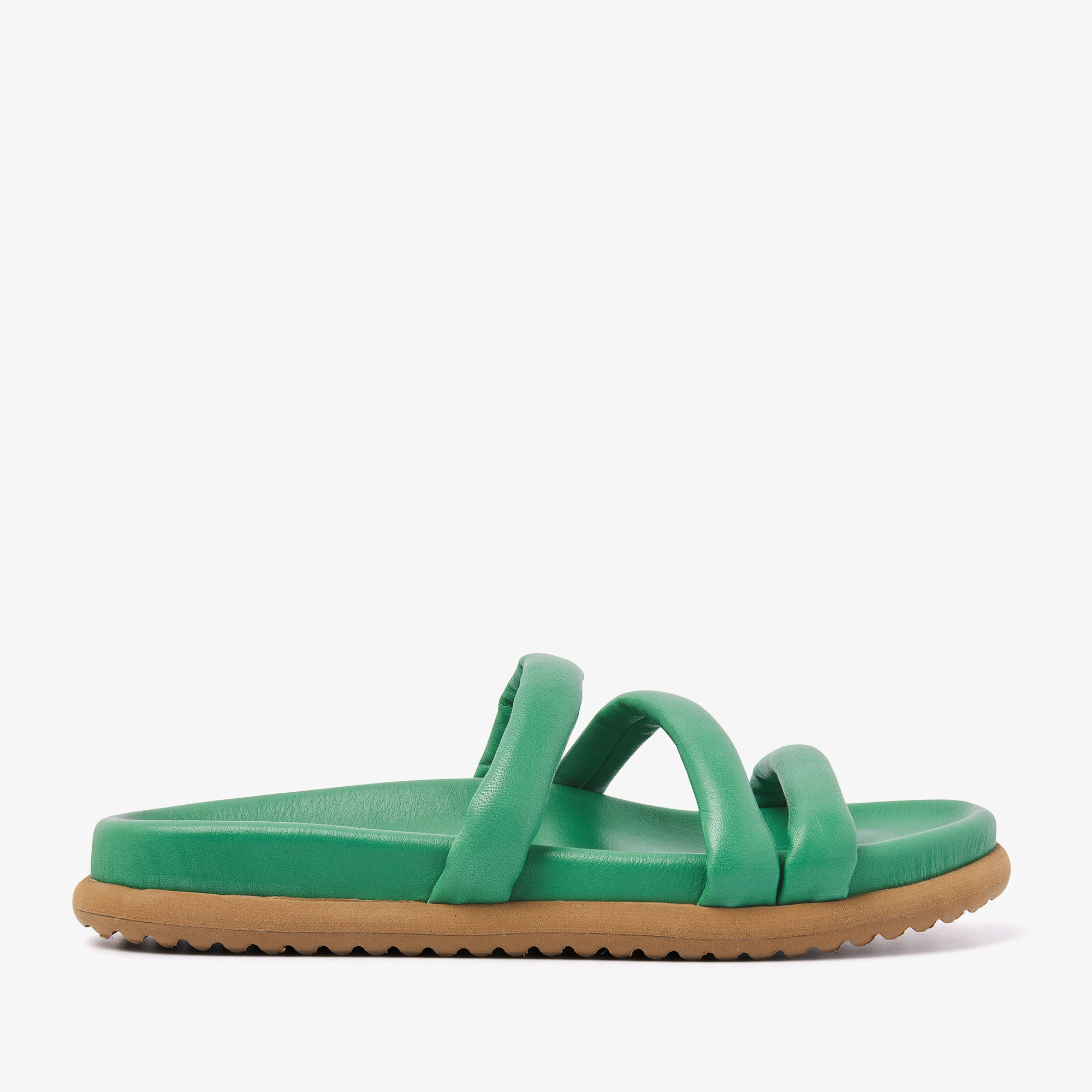 VIA VAI Candy Pop grønne slippers dames - Leather