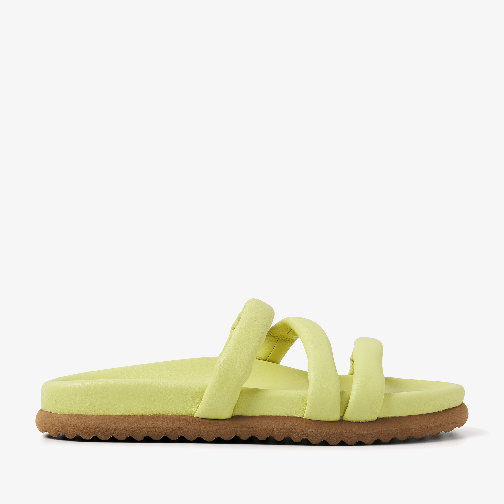 VIA VAI Candy Pop yellow slippers dames - Leather