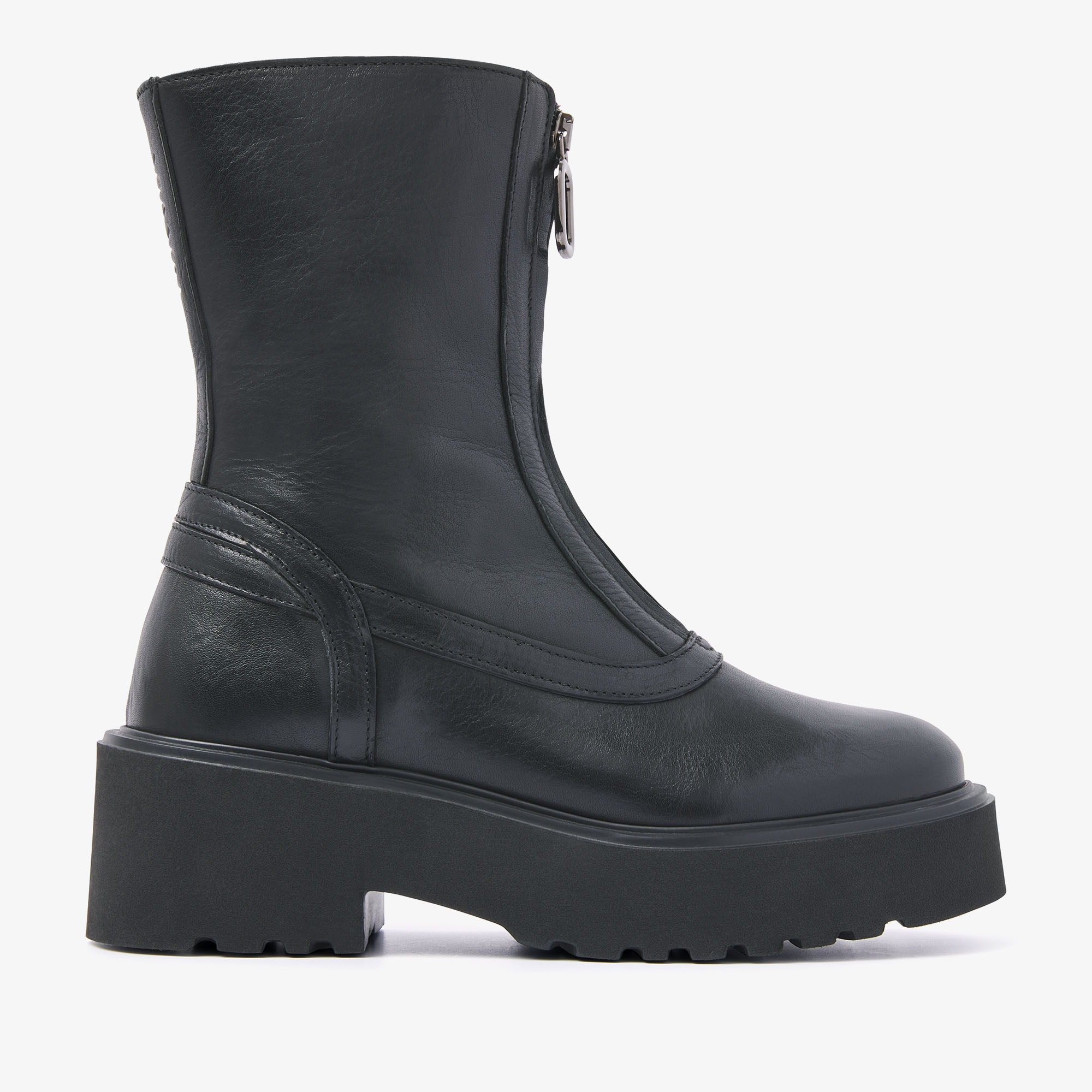 VIA VAI Bobbi Strip black boots dames - Leather