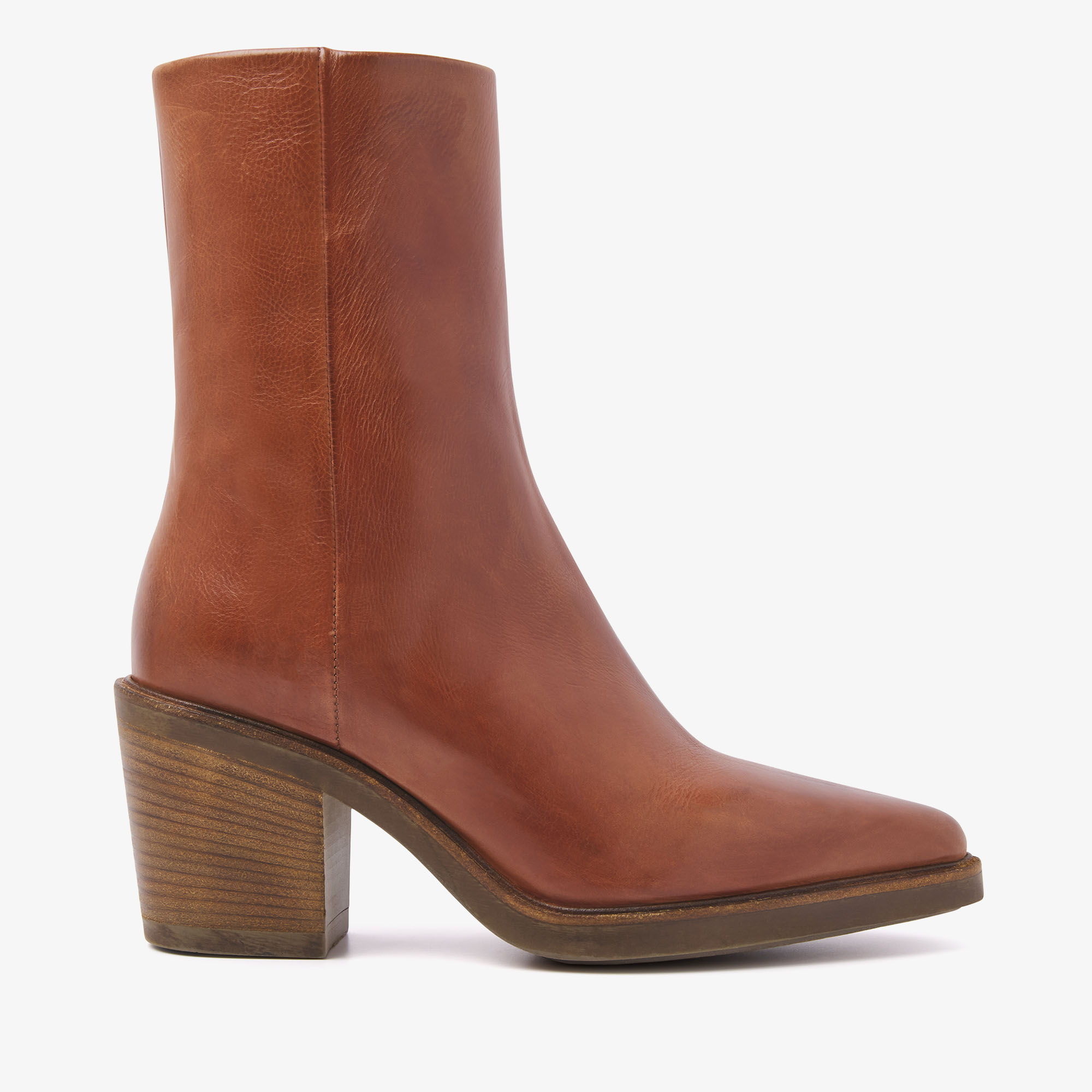 VIA VAI Kailee Faye cognac ankle boots