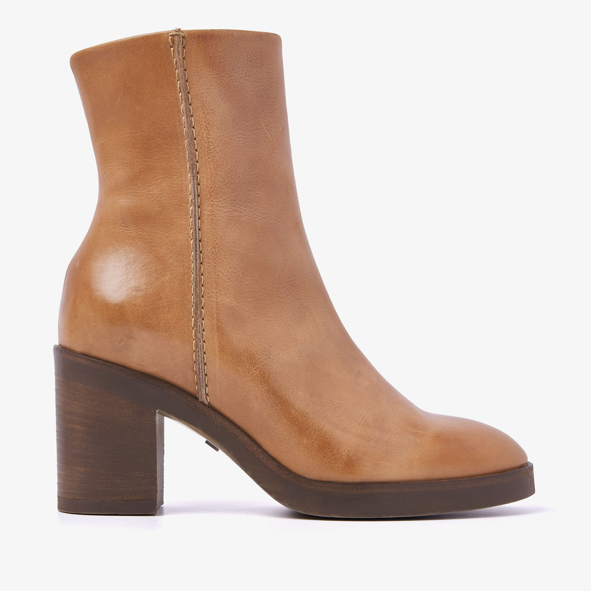 VIA VAI Taara Jade cognac ankle boots dames - Leather
