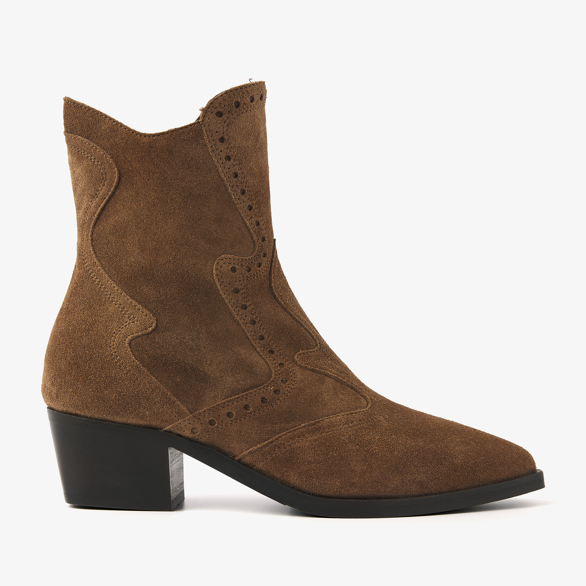 VIA VAI Shelly Coop brown ankle boots dames - Suede