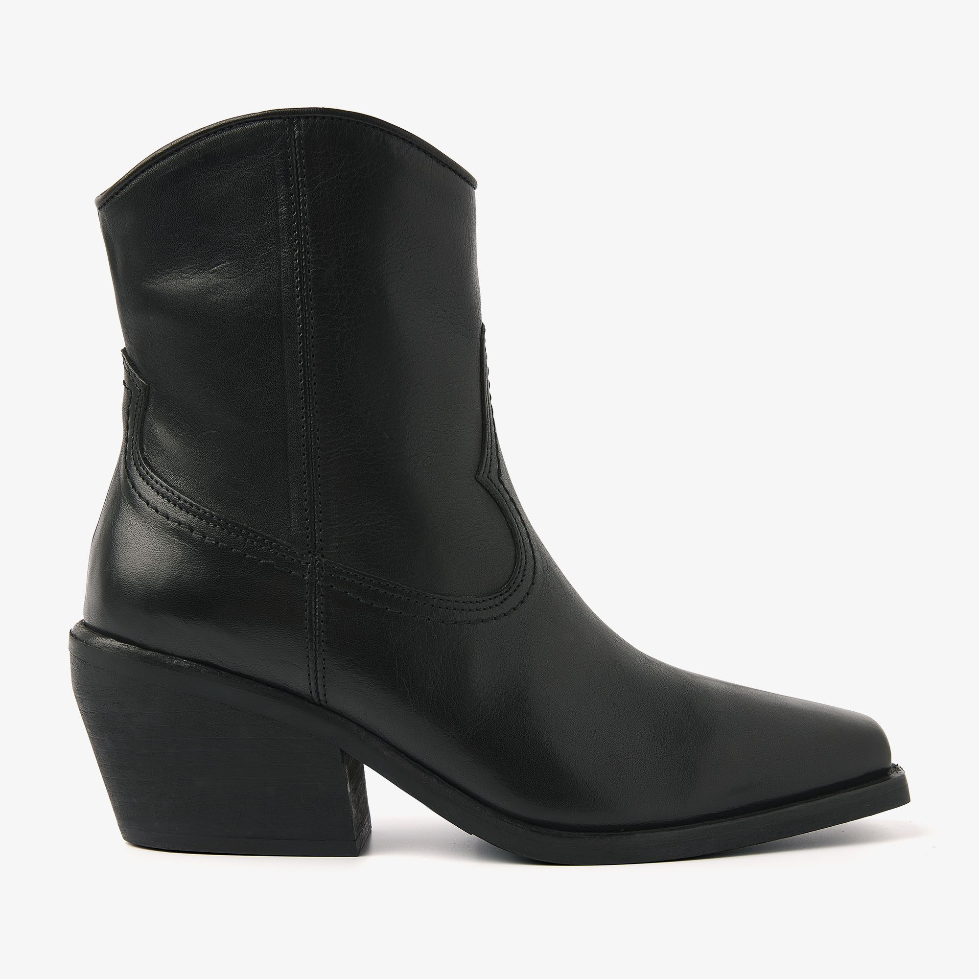 VIA VAI Eveline Clark black ankle boots dames - Leather