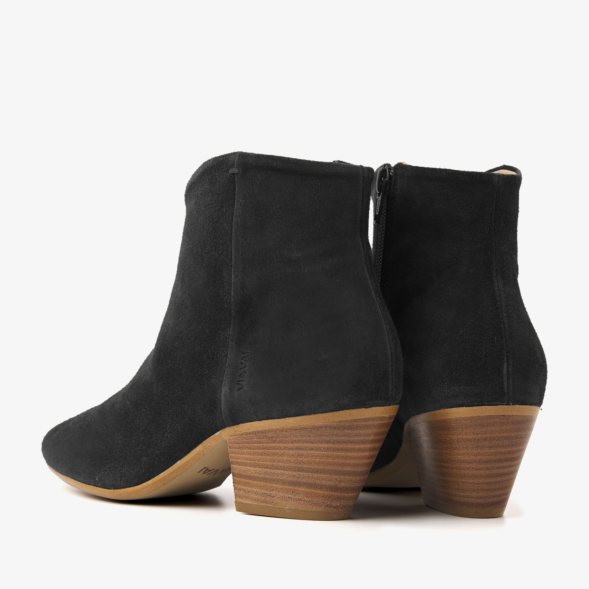 Black suede shoe boots sales