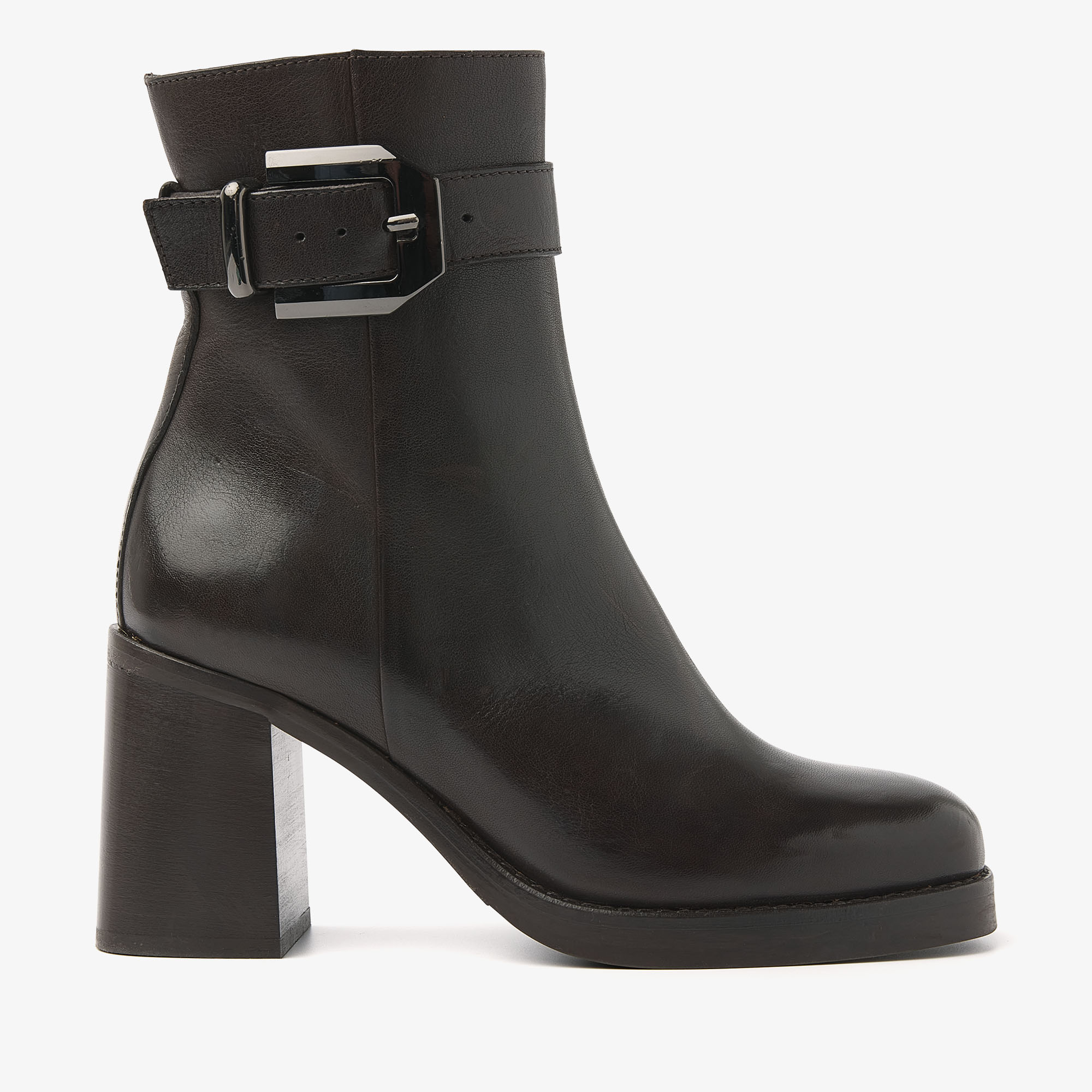 VIA VAI Avery Cade brown ankle boots dames - Leather