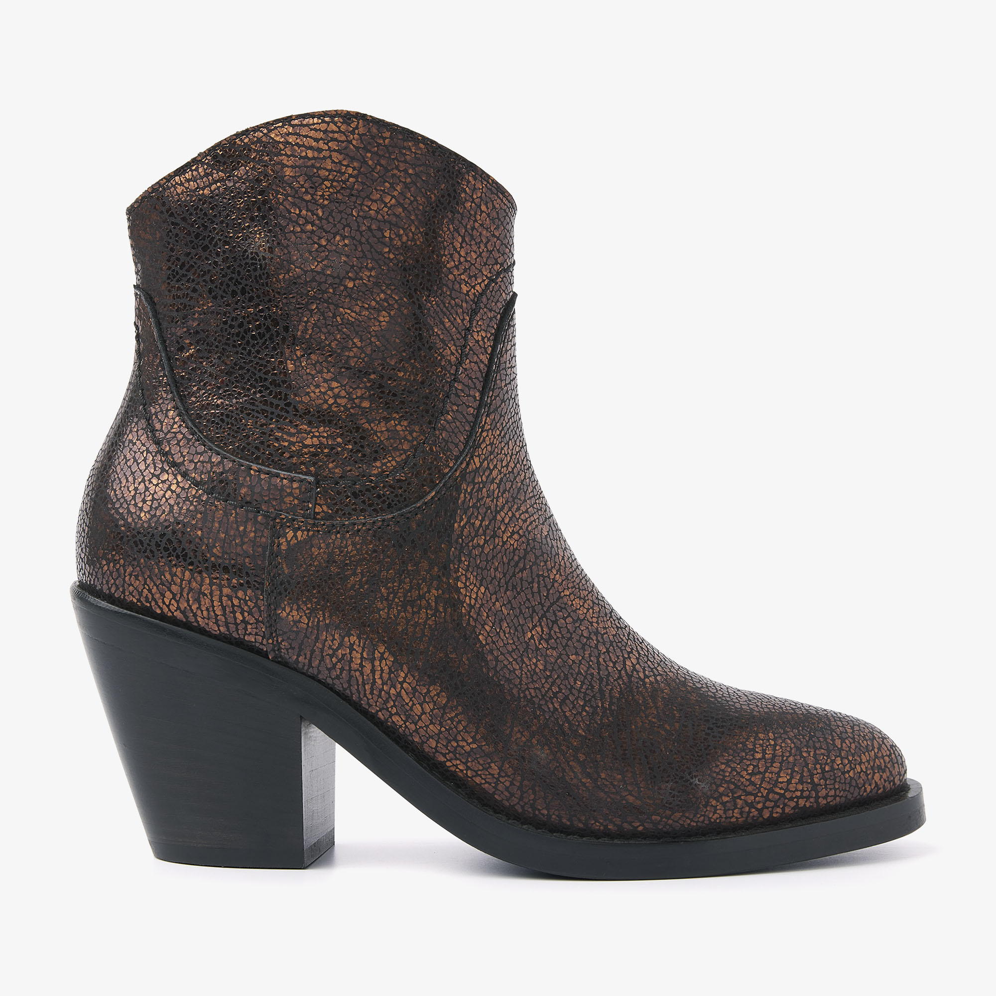 VIA VAI Mara Denver bronze colored ankle boots dames - Metallic