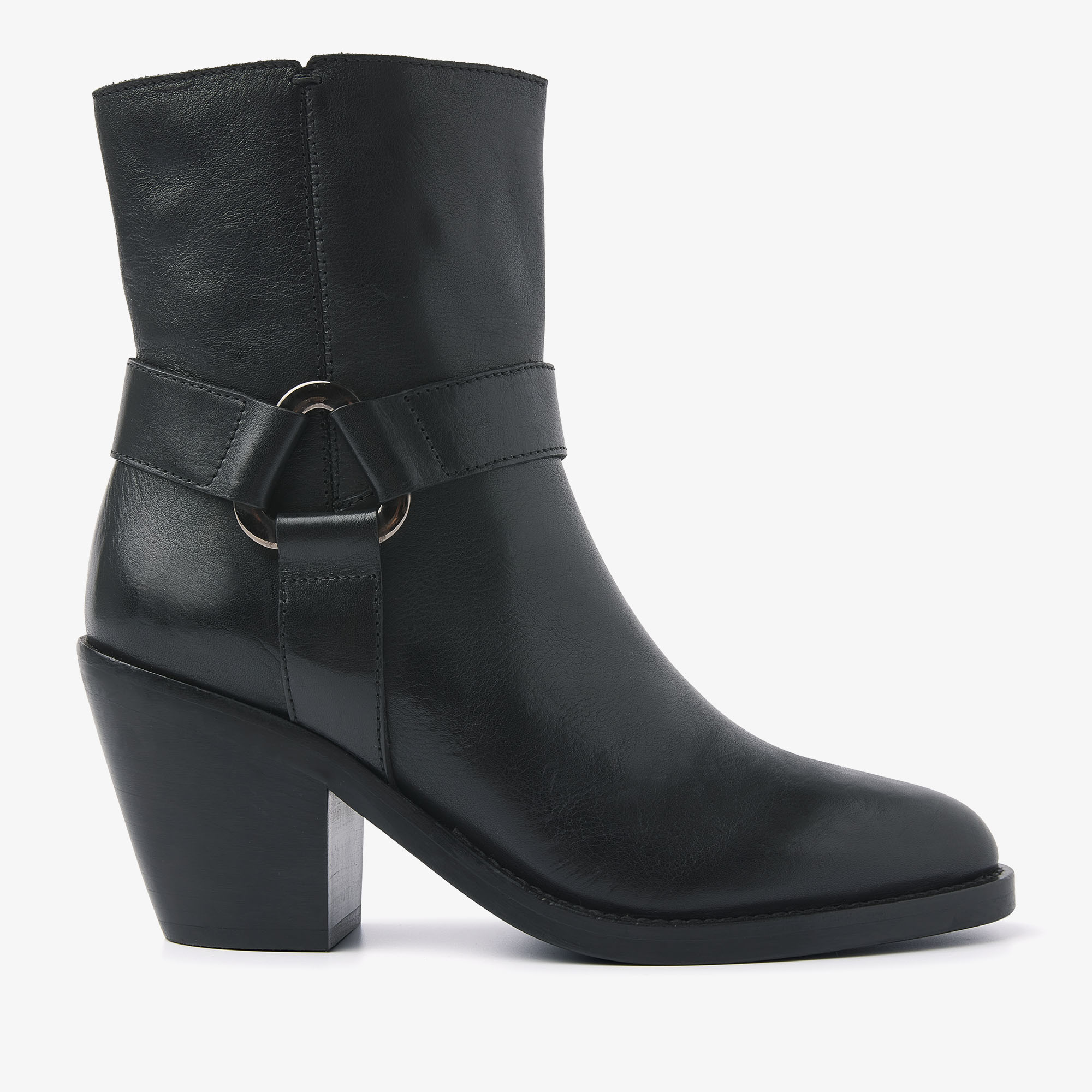 VIA VAI Mara Drew black ankle boots dames - Leather