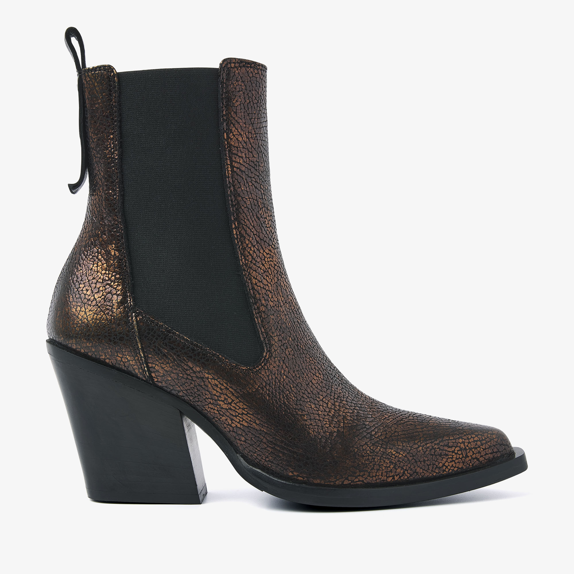VIA VAI Gioia Flynn bronze farvede ankelstøvler dames - Metallic