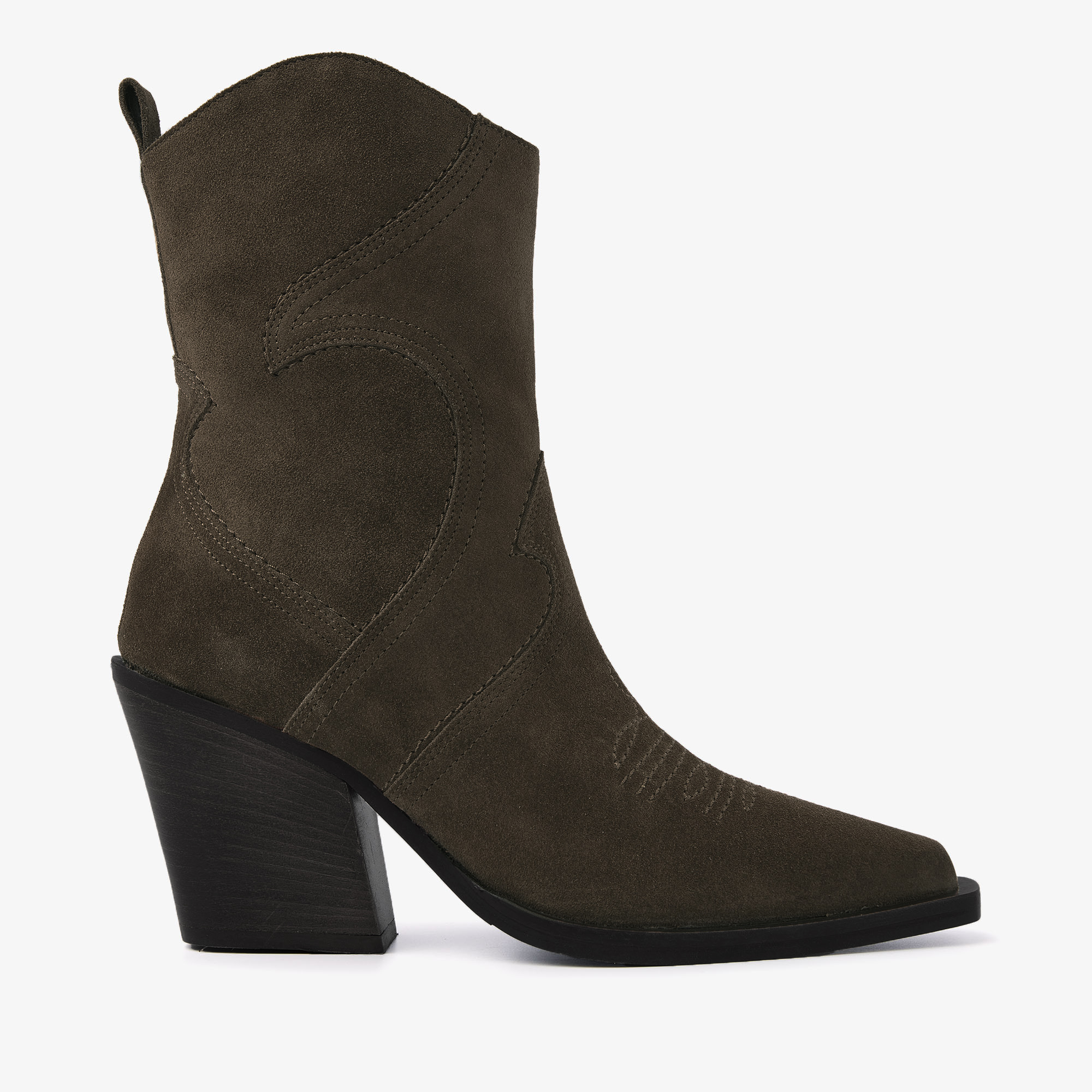 VIA VAI Gioia Fade green ankle boots dames - Suede