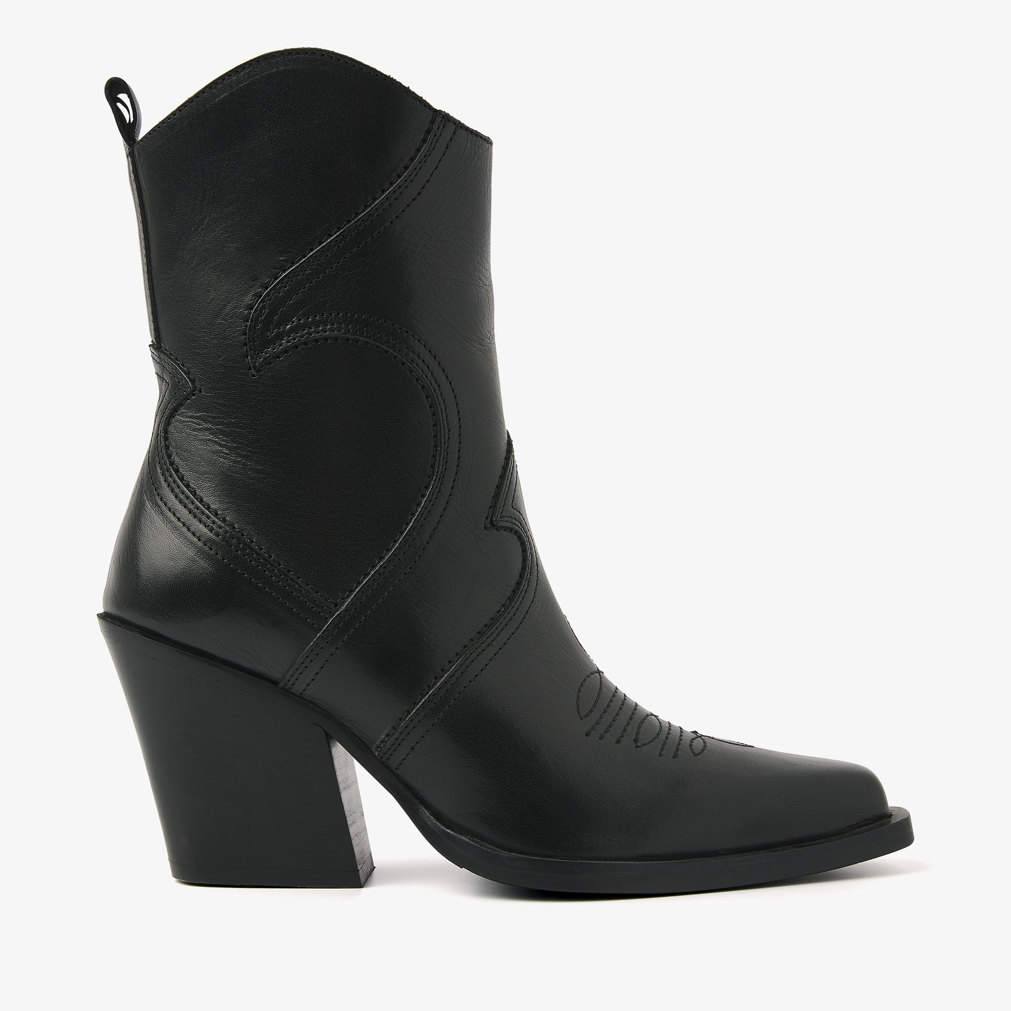 VIA VAI Gioia Fade black ankle boots dames - Leather