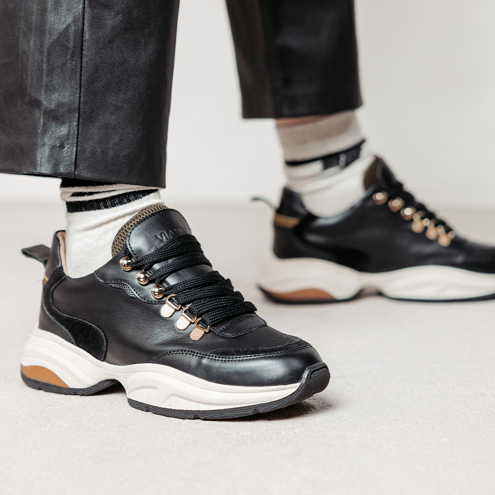 Pepper Clay VIA VAI black sneakers VIA VAI