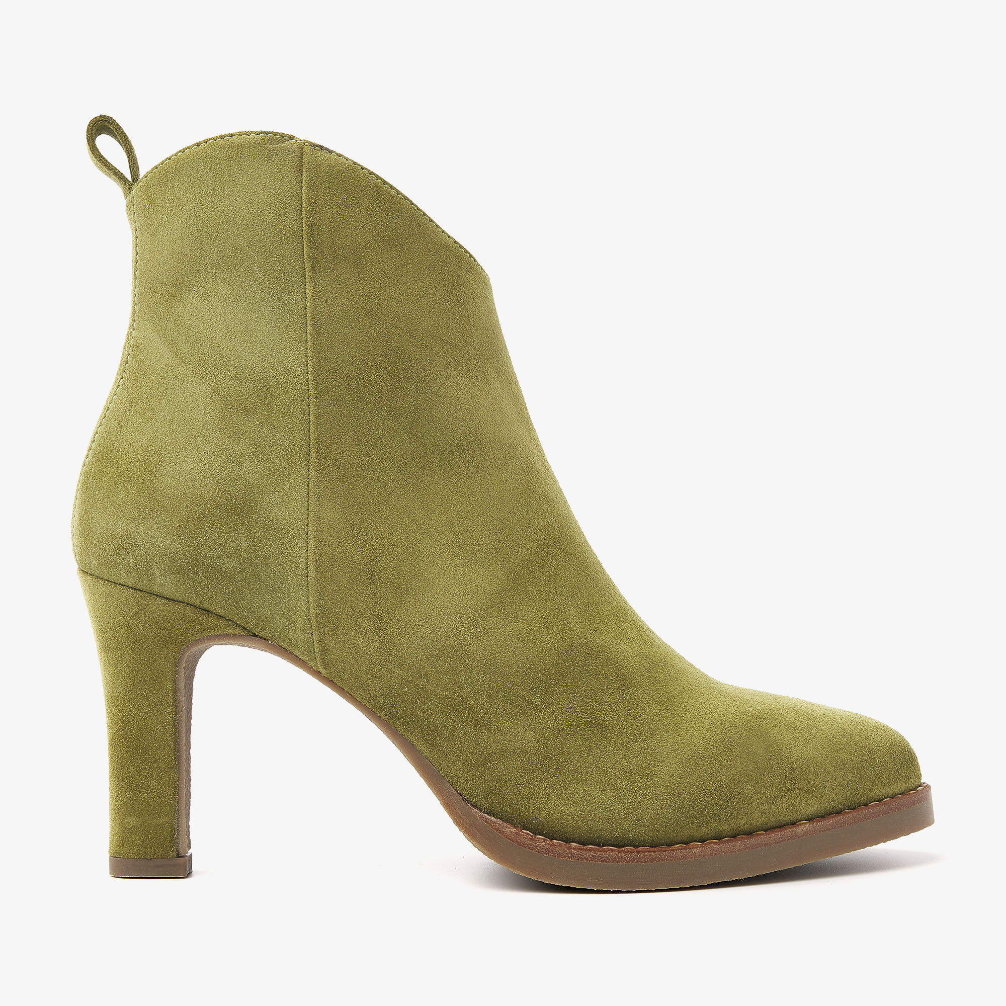 VIA VAI Fallon Rye green ankle boots dames - Suede