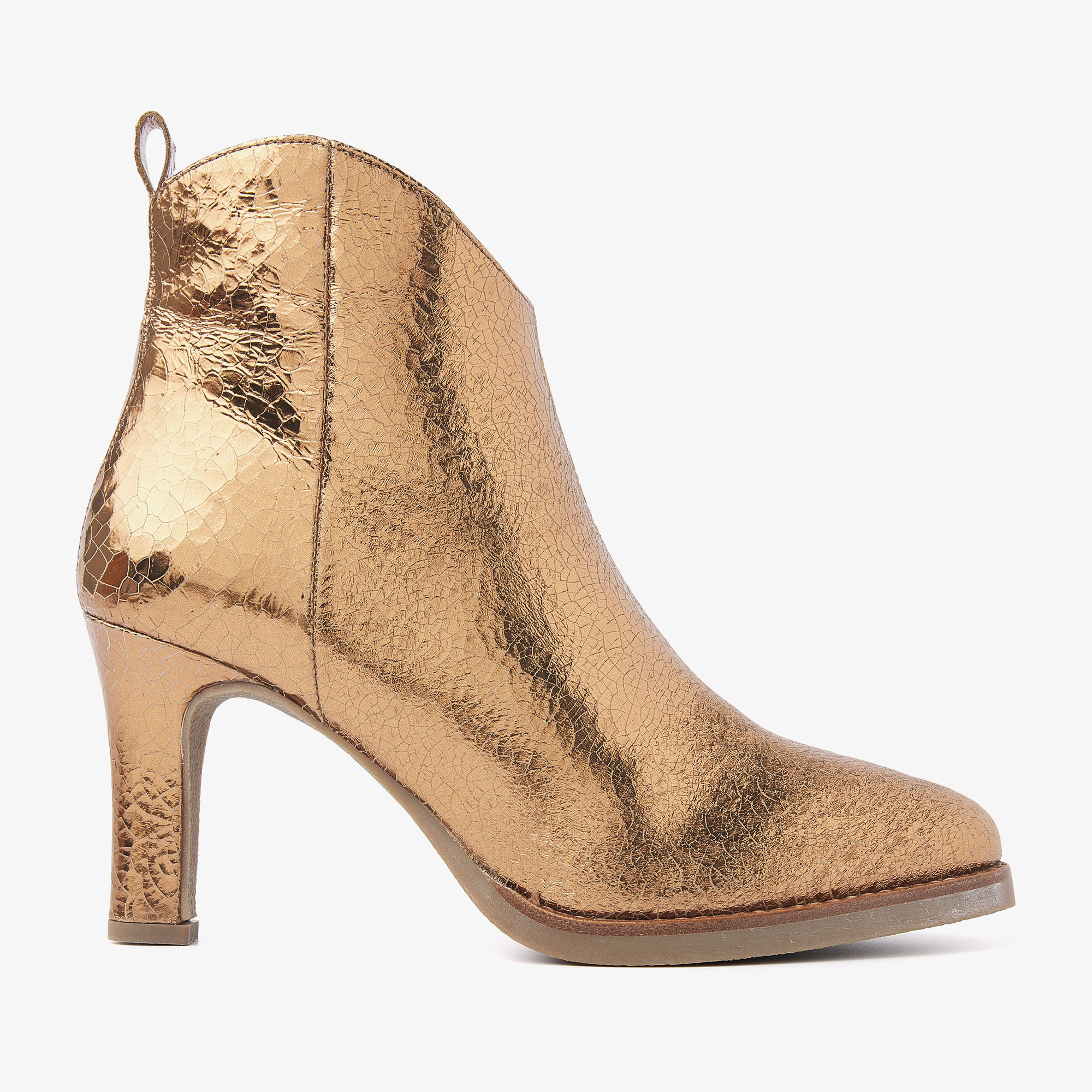 VIA VAI Fallon Rye bronze colored ankle boots dames - Metallic