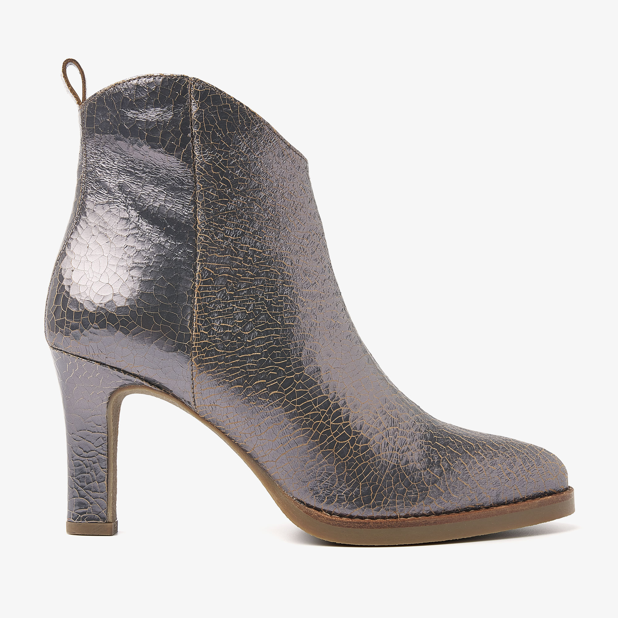 VIA VAI Fallon Rye metallic ankle boots dames - Metallic