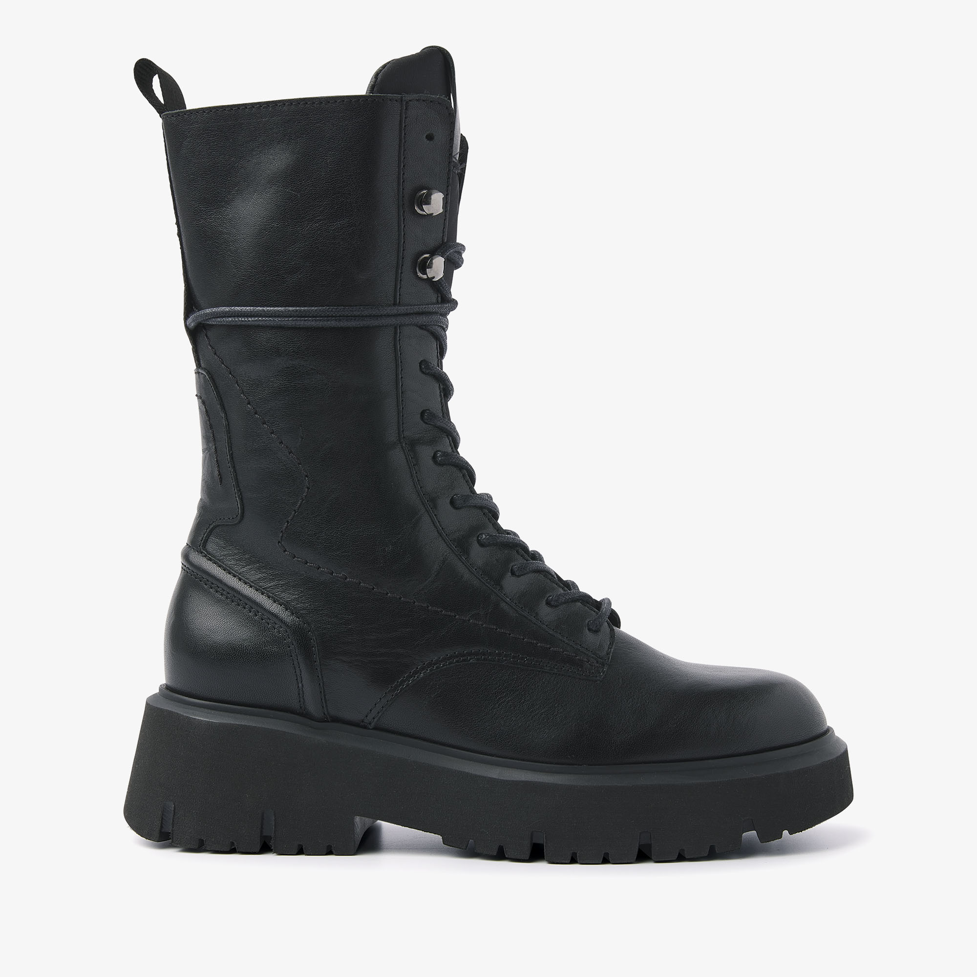 VIA VAI Ziva Rave black lace-up boots dames - Leather