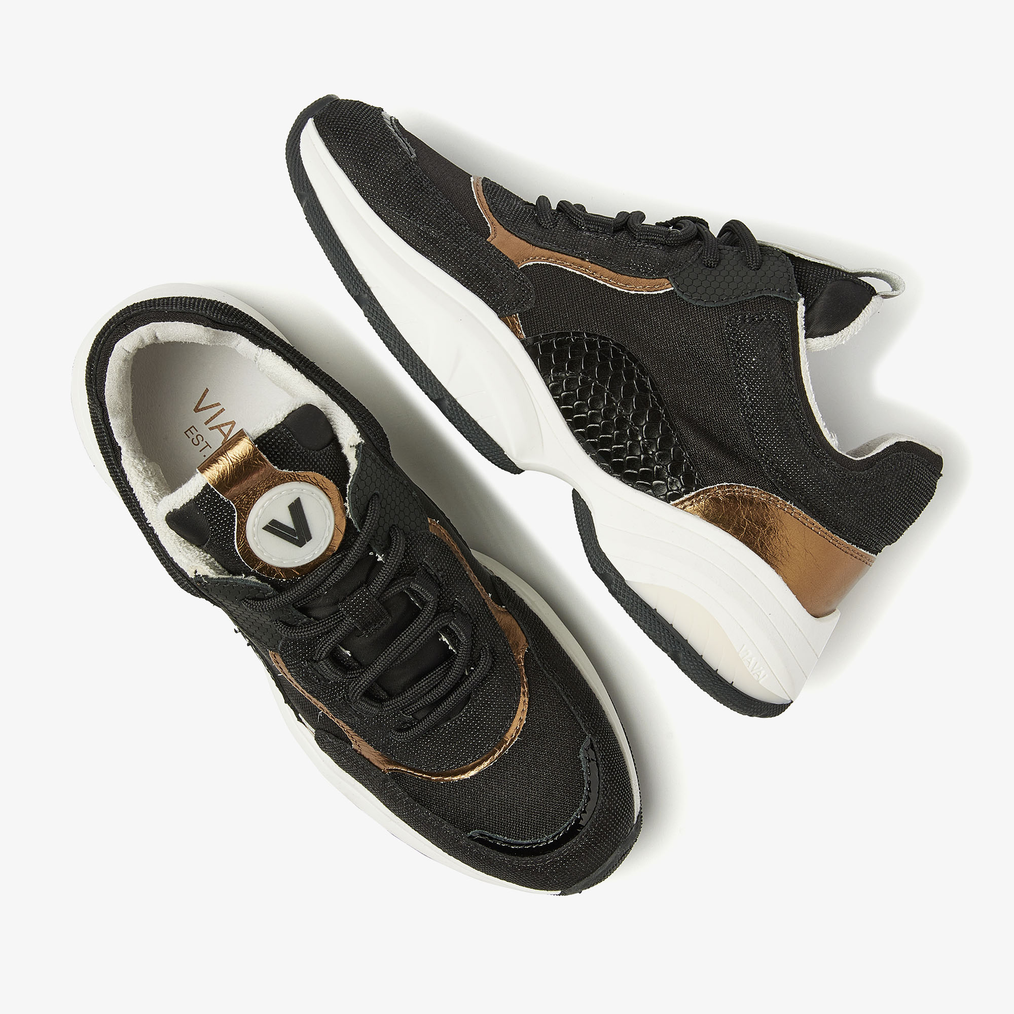 Zaira fae via vai zwarte sneakers clearance