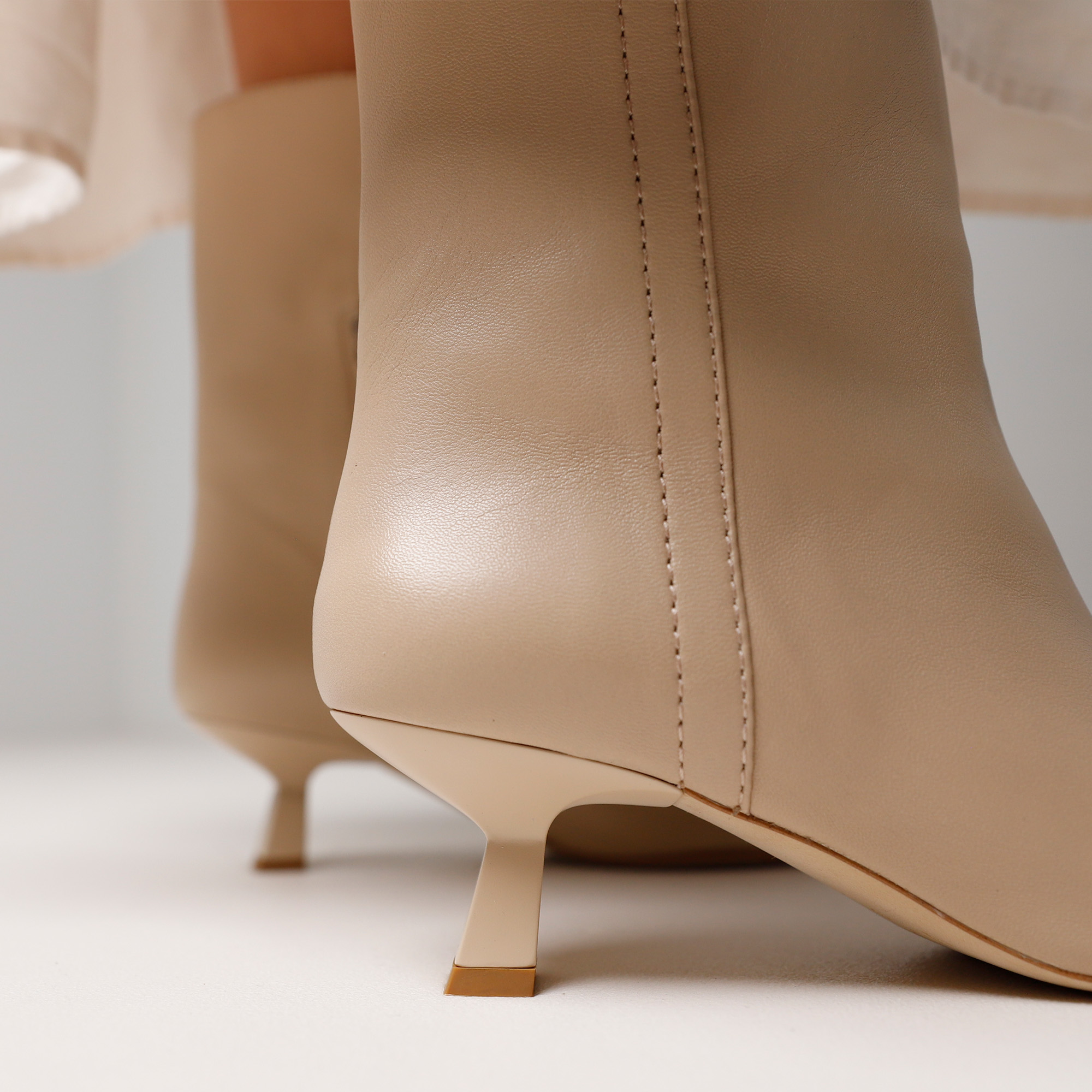 Suzy Gianna VIA VAI beige enkellaarsjes VIA VAI