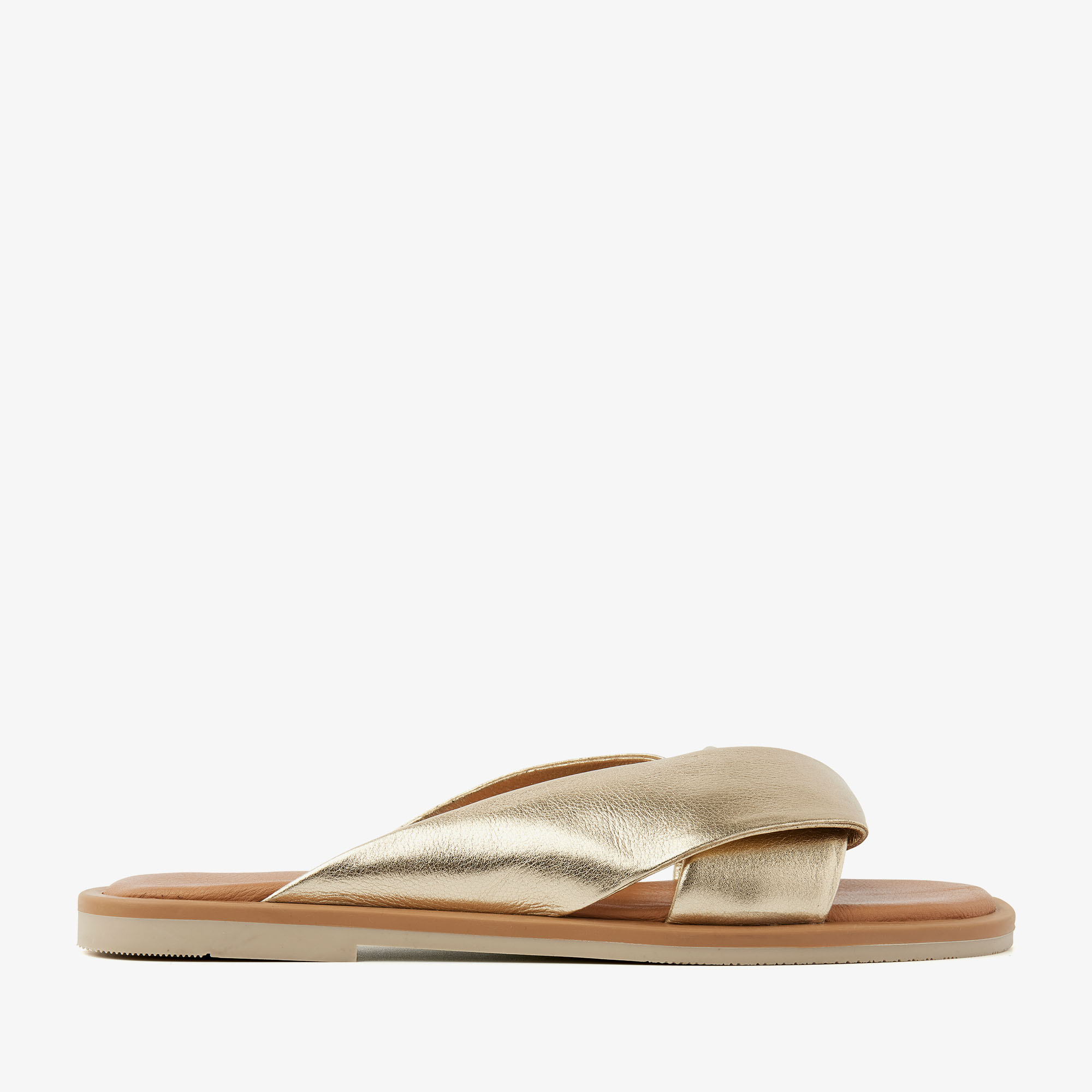 VIA VAI Mandy Colette gold slippers dames - Leather