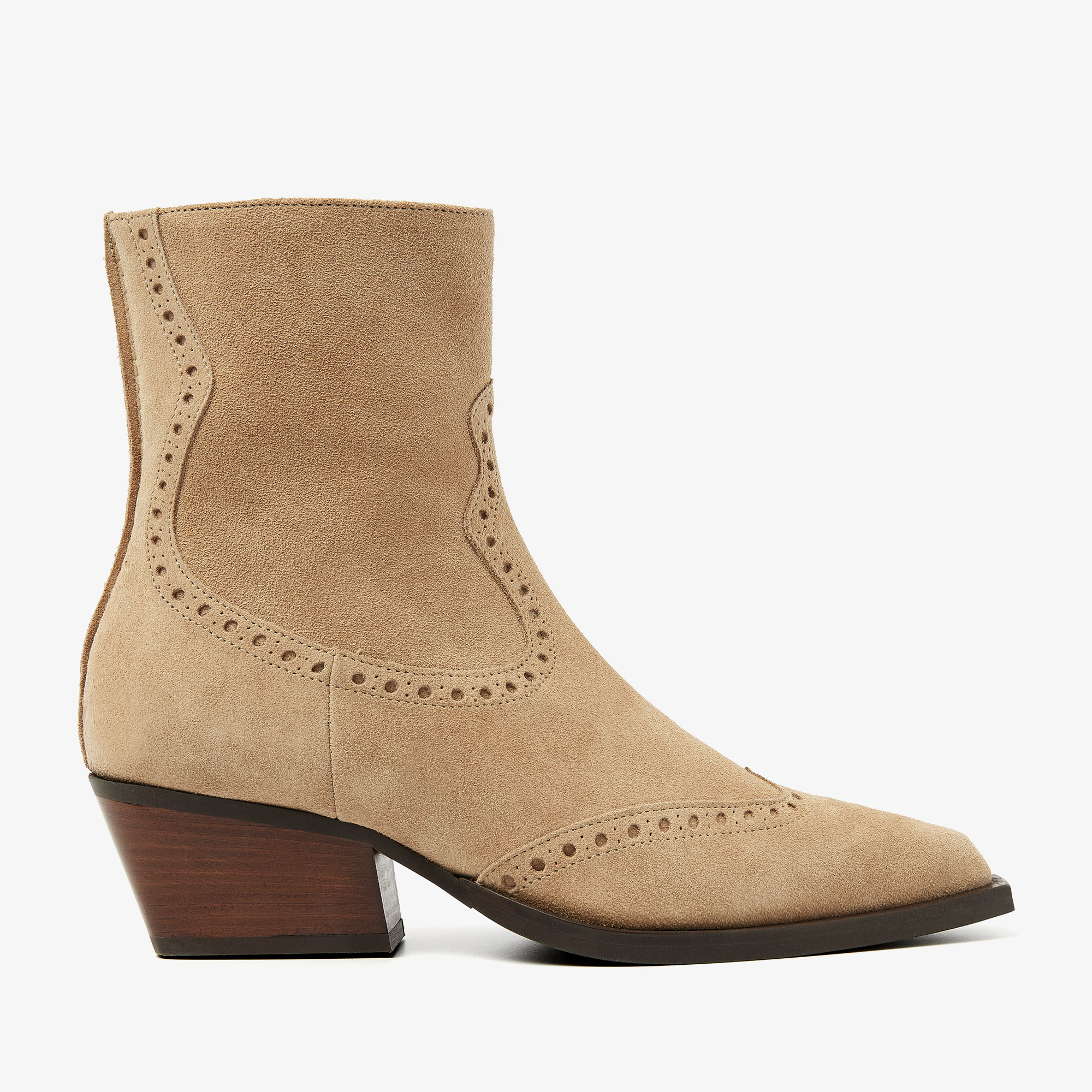 Do Aiden VIA VAI beige enkellaarsjes VIA VAI
