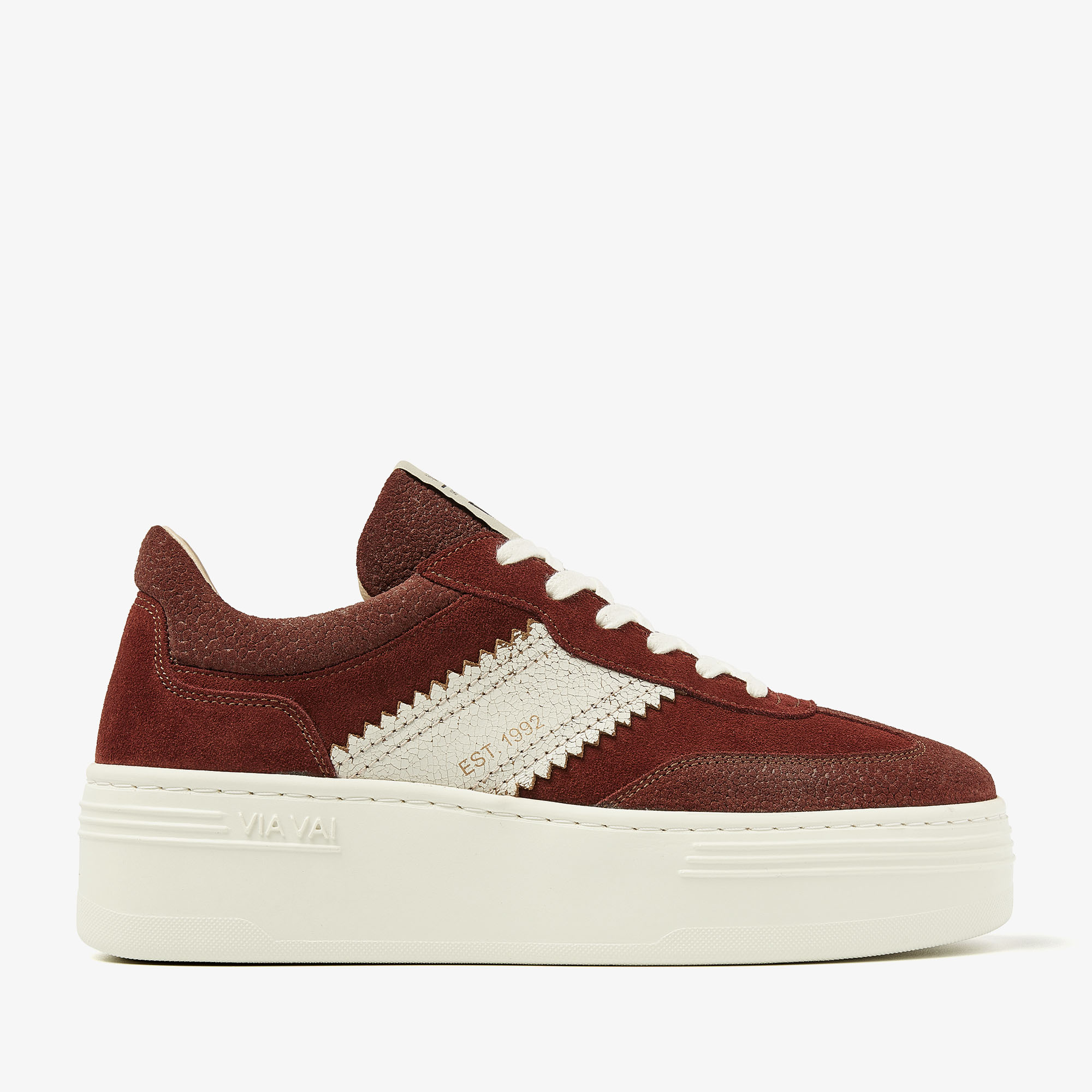 Isa Romi VIA VAI burgundy sneakers VIA VAI