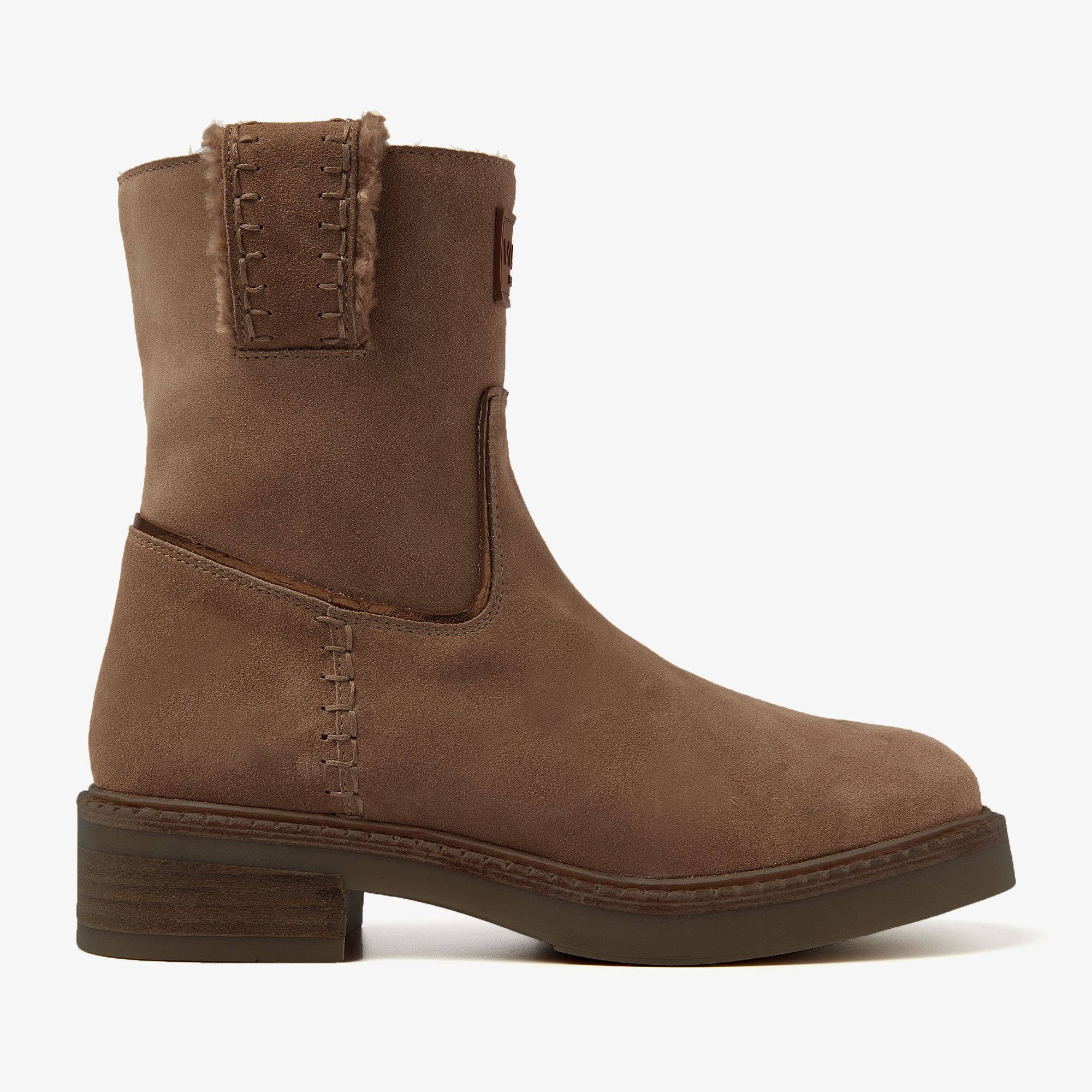 Bruine bottines dames new arrivals
